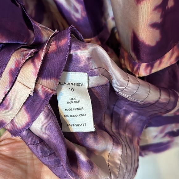 Ulla Johnson Emery Silk Tiered Ruffle Dress 10 - Picture 8 of 8